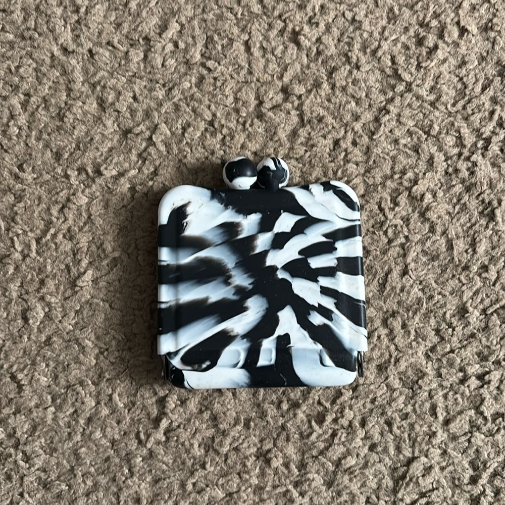 Double Sided Mirror Compact with Lip Stick Holder